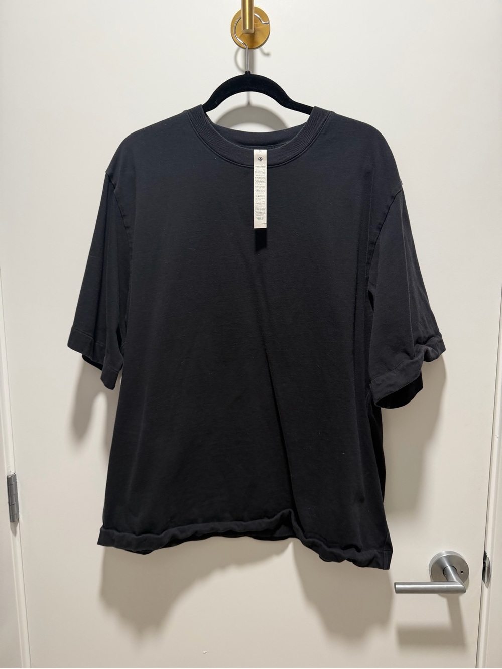 lululemon athletica Black Short-Sleeve Crew Tee